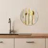Verf - Goud - Bestek KitchenYeah - Keuken - Wandcirkel Forex klein -sfeer3