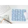 Patroon - Streep - Blauw muismat rubber klein 262 -witbureau