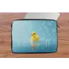 Bubbels - Badeend - Geel laptophoes neopreen klein -tafel