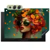 Vrouw - Sinaasappel - Bessen - Oranje Inductie beschemer met haakjes klein -3d