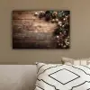 Kersthoekdecoratie - Dennenappels - Lichtjes canvas 2cm klein -sfeer3