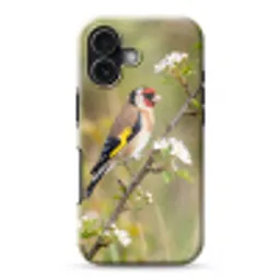 Putter - Bloesem - Lente - Natuur - Kleurrijk Toughcase MagSafe Apple iPhone 17 klein -3d