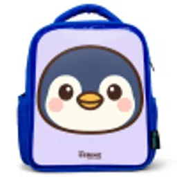 Pinguïn Kinderrugzak - Blauw middel -3d