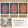 Zomer - Vlinder - Donker - Roze Light Box met kabel (Tafellamp) klein 925 -USP_lichtkleurNL