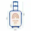 Regenboog met de quote 'Dream Big' Kinderkoffer - Blauw klein -productfoto_formaten