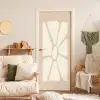Bloemen - Pastel - Beige - Kunst deurposter klein -sfeer2
