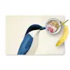 Illustratie - Blauw - Vogel Placemat vinyl groot -zzzproduct_Kitchenyeah-website
