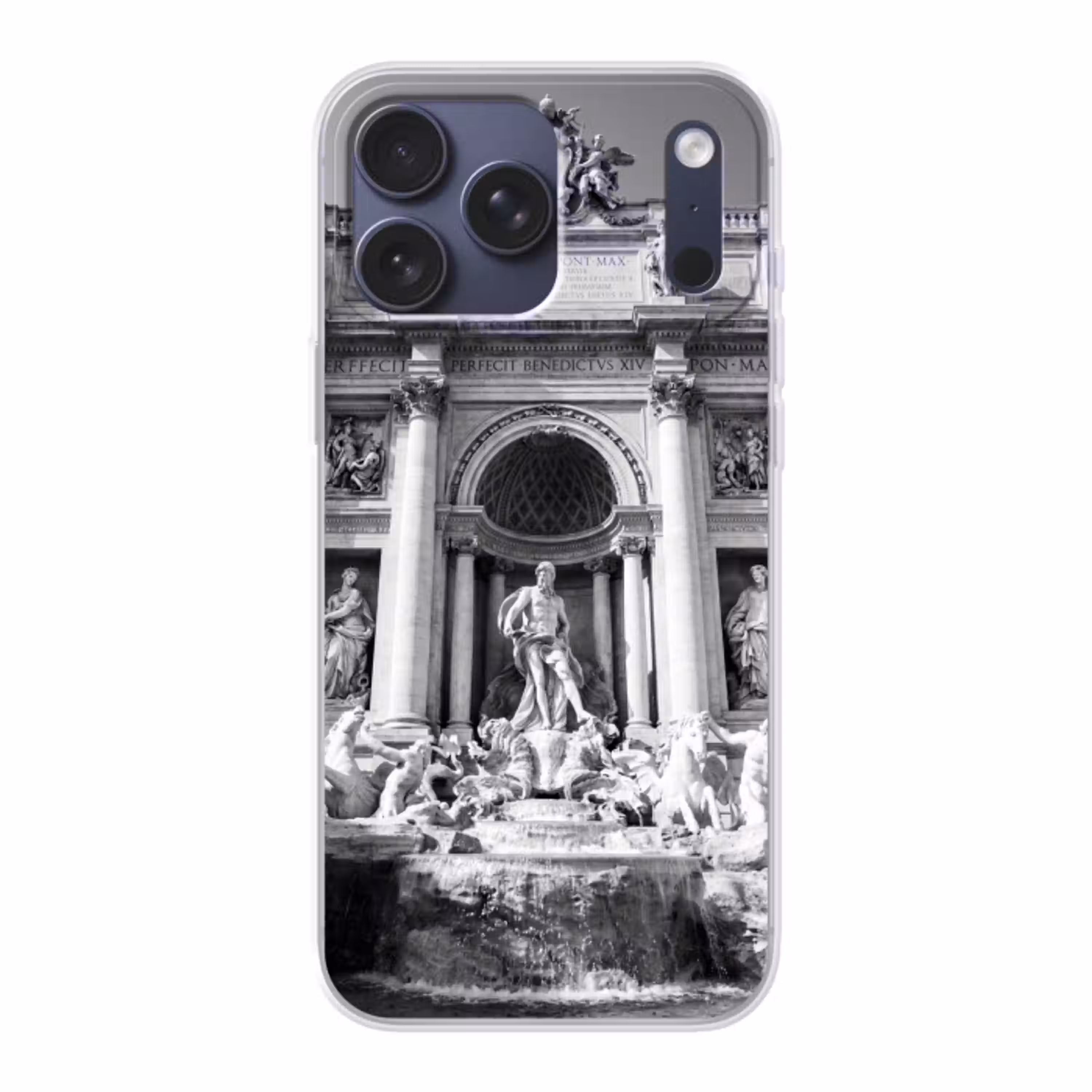 Fontein - Beelden - Architectuur - Zwart-wit Telefoonhoesje iPhone 17 Pro Max klein -3d