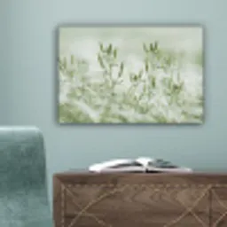 Grassen - Minimalistisch - Groen canvas 2cm klein -sfeer4