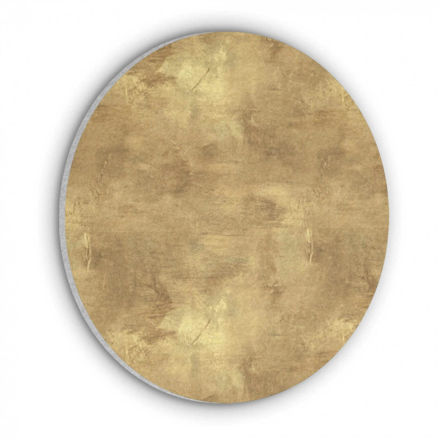 Industrieel - Textuur - Goud Akoestische PET Vilt - Rond klein 838 -3d