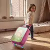 Roze octopus met een lach Kinderkoffer - Roze klein -sfeer1