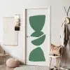 Abstract - Groen - Vormen - Modern deurposter klein -sfeer6