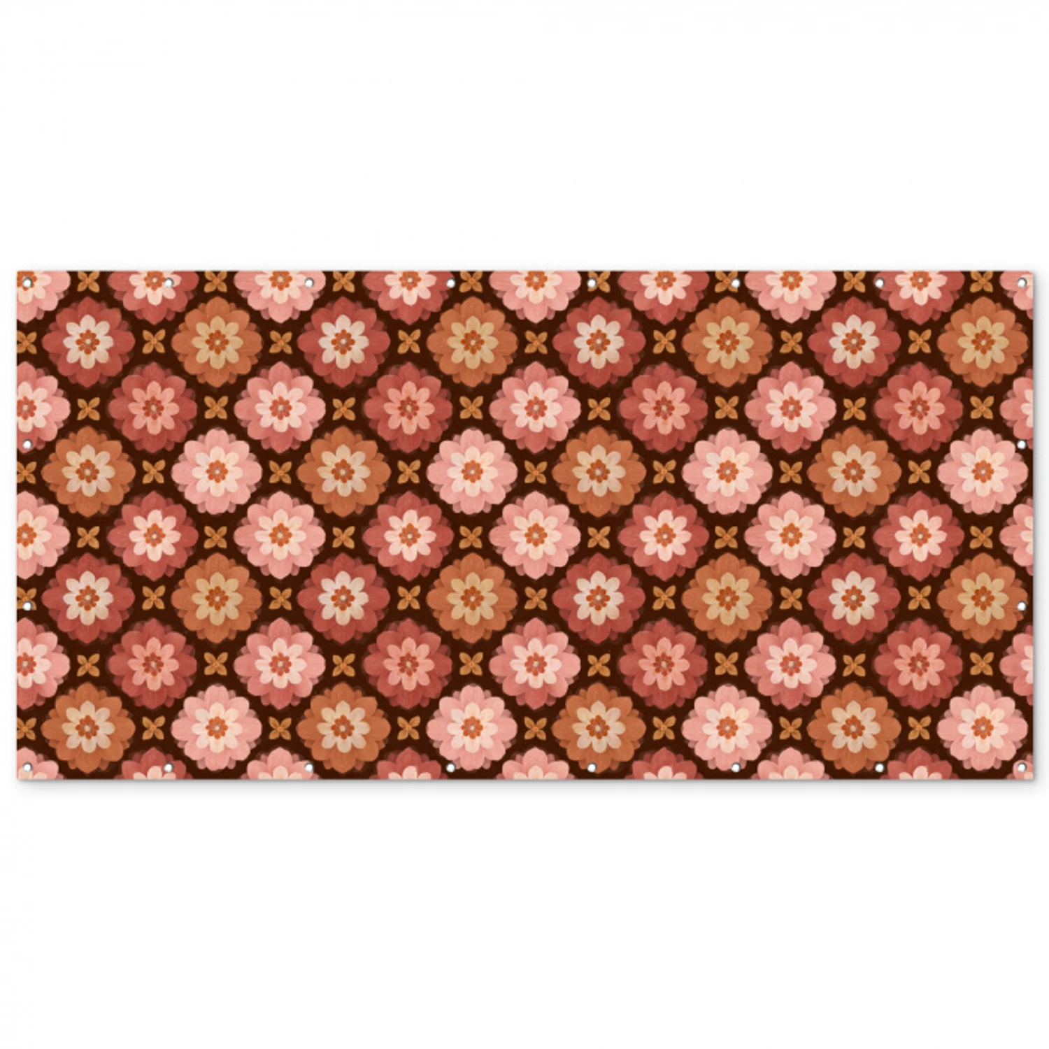 Geometrisch - Bloemen - Kleurrijk Balkonbeschermer Duitsland klein 596 -zz_3d
