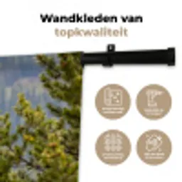 Uil - Oehoe - Bomen - Natuur Wandkleed katoen middel -sfeer2