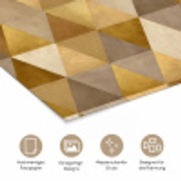Geometrisch - Driehoek - Goud poster papier klein 62 -tcloseup_DE