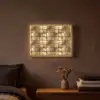 Geometrisch - Tegels - Goud Light Box met batterij (Wandlamp) middel 907 -sfeer4