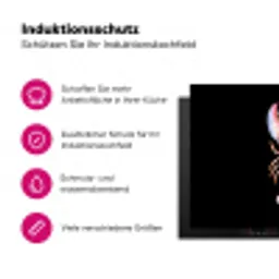 Kreeft - Roze - Zacht - Zwart Inductie beschermer vinyl 3mm klein -zzzzzzz-lf-ups