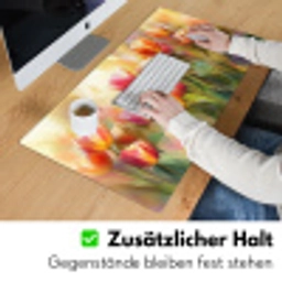 Tulpen - Sprookjesachtig - Kleurrijk Muismat XXL klein -ysfeer3_duits