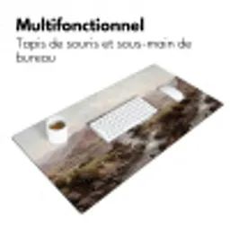 Berglandschap - Meer - Bergen - Vallei - Klassiek Muismat XXL klein -zsfeer4_frans