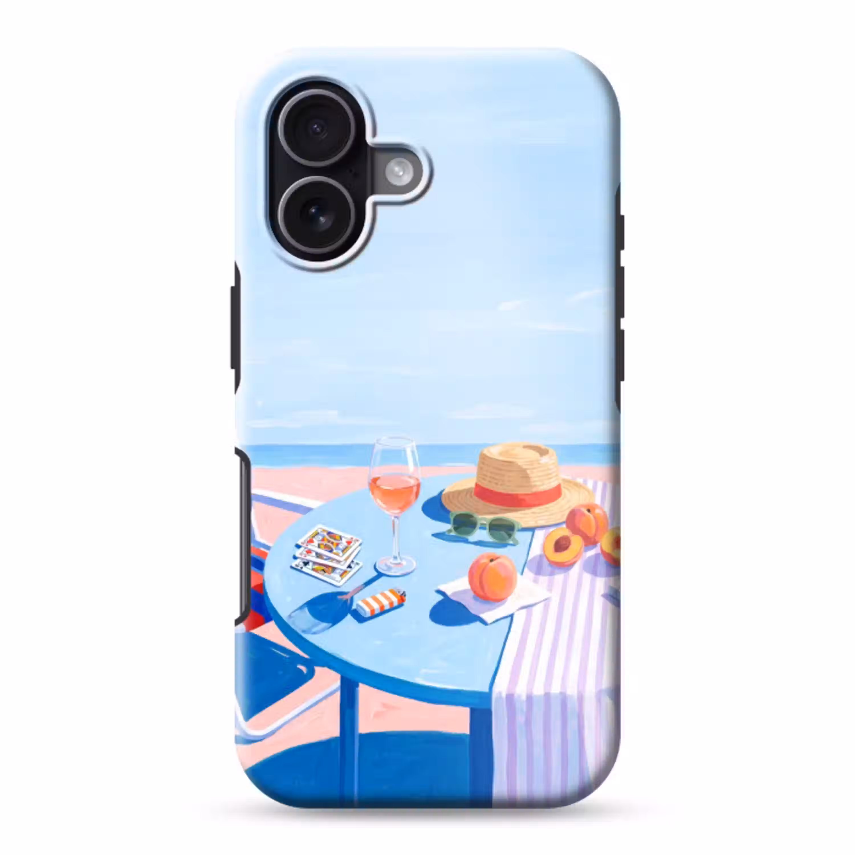 Strand - Picknick - Zomer Toughcase MagSafe Apple iPhone 17 klein -3d