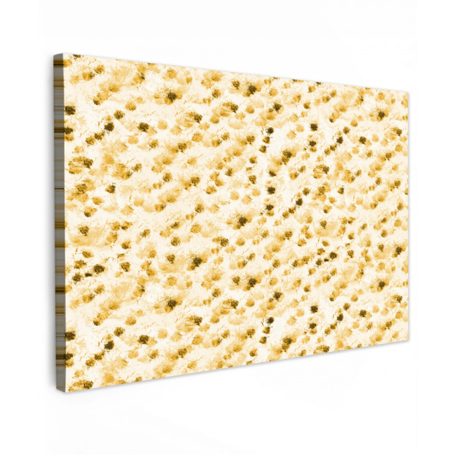 Olie - Verf - Texturen - Beige Tuinposter op houten frame 2 cm dik klein 845 -3d