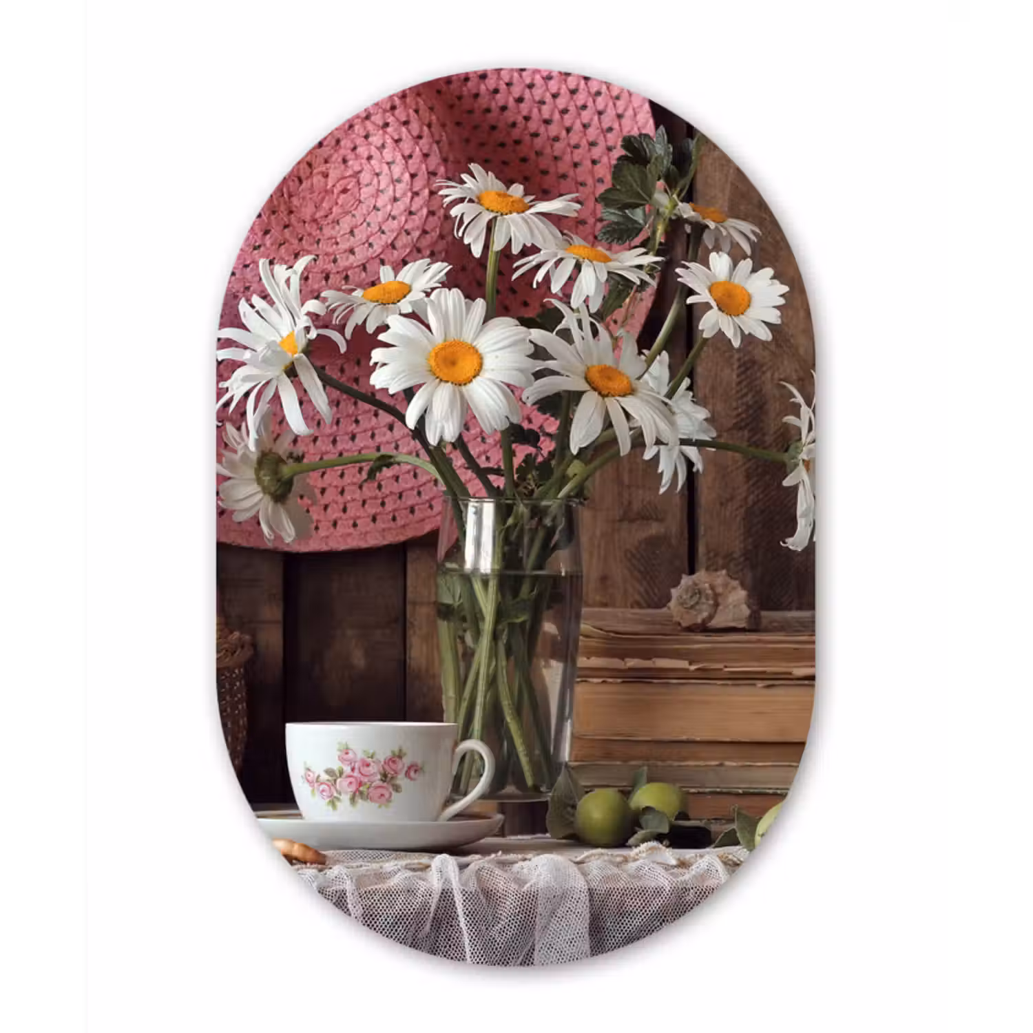 Muurovaal - Tafel - Thee - Stilleven