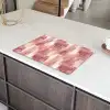 Penseelstrepen - Verweerd - Roze Inductie beschermer vinyl 3mm klein 276 -sfeer8