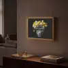 Quotes - Bloem - Tulp - Geel Light Box met batterij (Wandlamp) middel -sfeer1