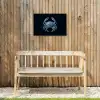 Krab - Delfts blauw - Dieren Tuinposter op houten frame 2 cm dik klein -sfeer4