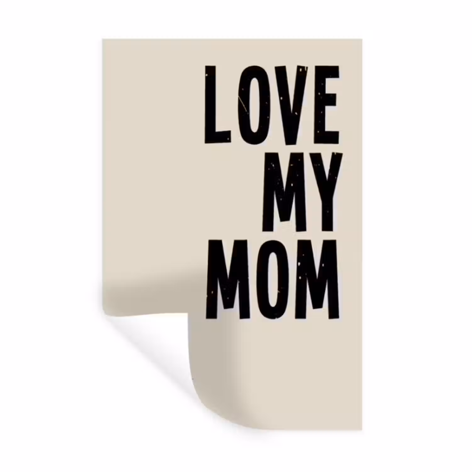 Gepersonaliseerde muursticker - Love My Mom