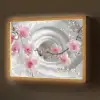 Bloemen - Tunnel - Abstact - 3D effect Light Box met batterij (Wandlamp) middel -z3d_website