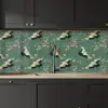 Kersenbloesem - Kraamvogels - Groen keuken achterwand 2 middel 871 -sfeer1