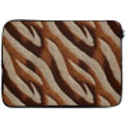 Zebra - Patroon - Bruin laptophoes neopreen klein 279 -zkaufland3dotto