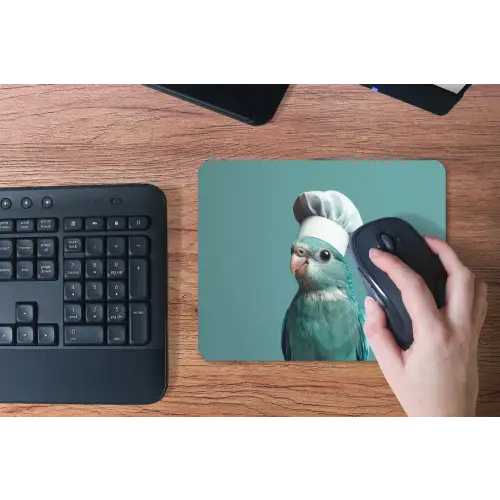 Parkiet - Vogel - Koksmuts - Cute muismat rubber klein -toetsenbord