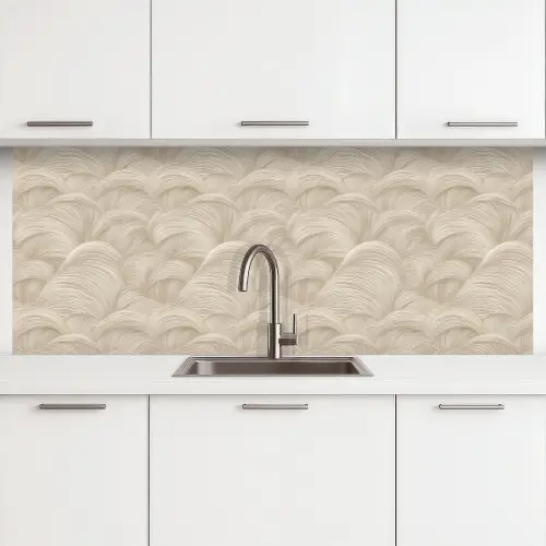 Bogen - Patroon - Beige keuken achterwand 2 middel 871 -3d