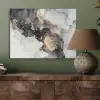 Marmer - Goud - Abstract - Zwart Wit - Luxe PET vilt klein -sfeer2