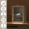Paarden - Zwart - Wit - Kudde Light Box met kabel (Tafellamp) klein -USP_NL
