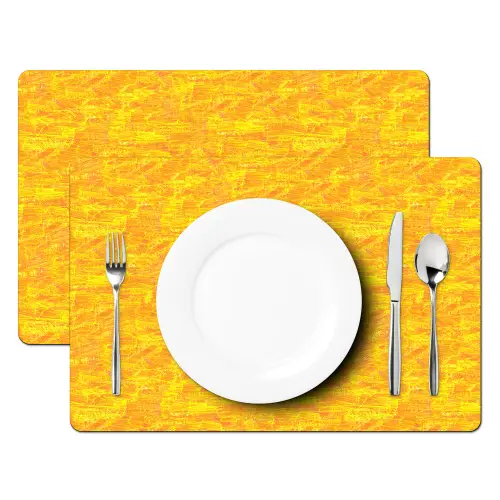 Verf - Texturen - Kwasten - geel Placemat vinyl groot 368 -zzsfeer2_Kitchenyeah-website