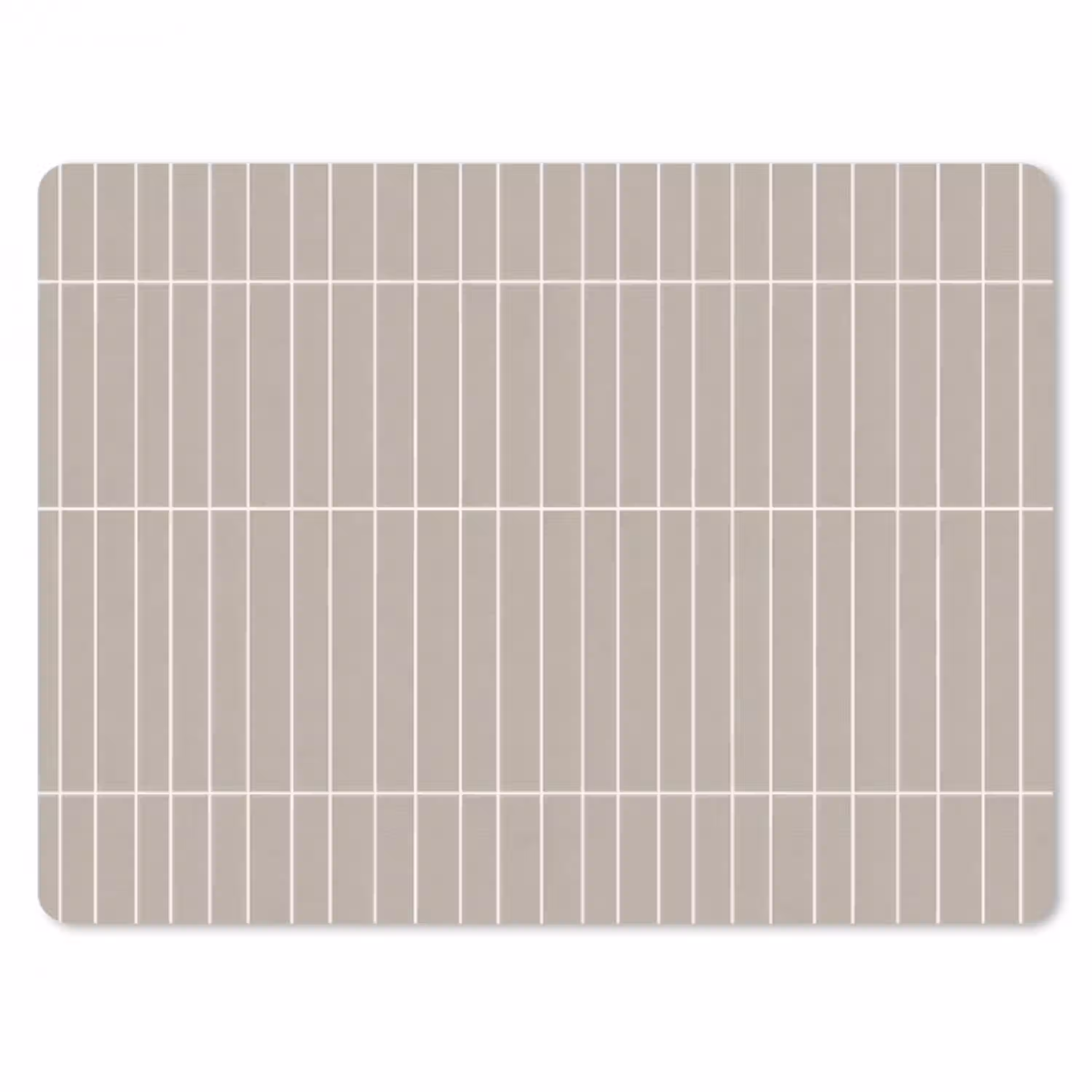 Verticaal - Wandtegel - Licht Beige muismat rubber klein 262 -3d