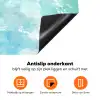 Schildpad - Zee - Blauw - Schittering Inductie beschermer vinyl 3mm klein -zzzzzzz-td-onderkant