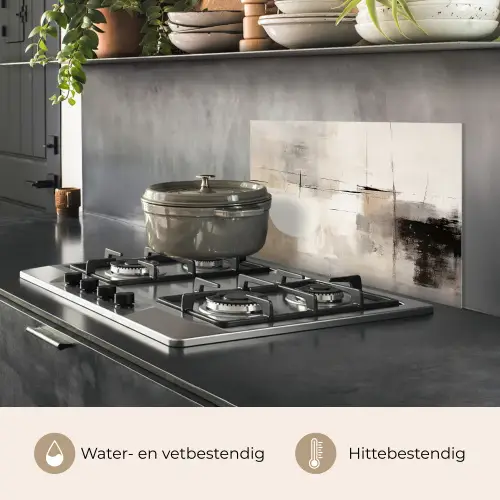 Abstract - Kunst - Grijs keuken achterwand spatscherm klein -usp_NL