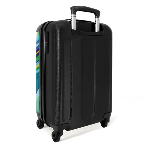 Retro racer Koffer - NBS - Handbagage middel -achterkant