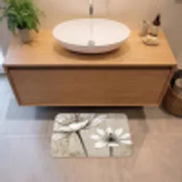 Modern - Design - Wit Badmat klein -sfeer1