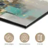 Abstract - Blokken - Goud - Skyline aluminium wit klein -closeup_NL