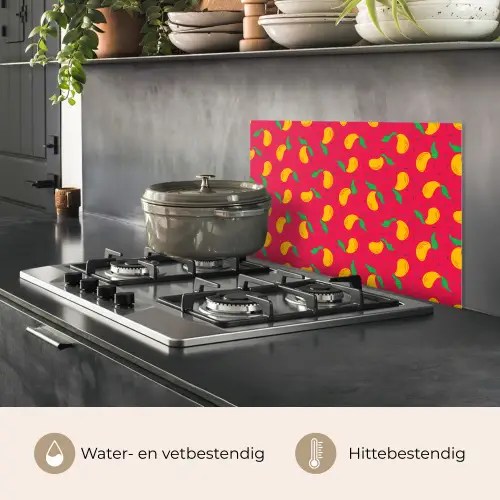 Roze - Mango - Blauwe - Streepjes keuken achterwand spatscherm klein 900 -usp_NL