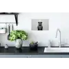 Otter - WC rol - Zwart - Wit Muursticker klein -keuken