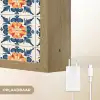 Traditioneel - Tegel - Oranje Light Box met batterij (Wandlamp) middel 907 -USP_websiteoplaadbaarNL