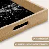 Champagne - Zwart - Spetters - Popping Dienblad Rechthoek middel -USP_HandgreepNL