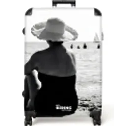 Zonnehoed - Strand - Zwart - Wit NBS - Large koffer - Volwassenen Unisex groot -zzzzzzzzkaufland2
