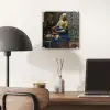 Melkmeisje - Kunst - Panterprint - Vermeer - Schilderij - Oude meesters plexiglas 5mm klein -sfeer6